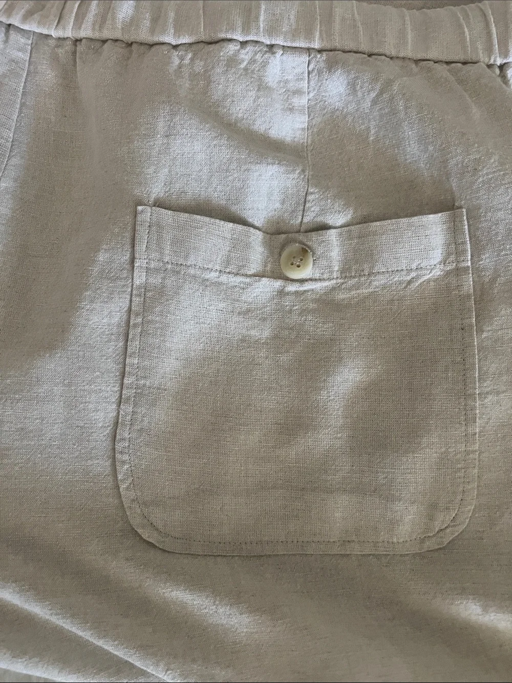 NWT (Liz Claiborne)Cream Linen Blend Drawstring Waist
Wide Leg Pants Size XL - Picture 11 of 17